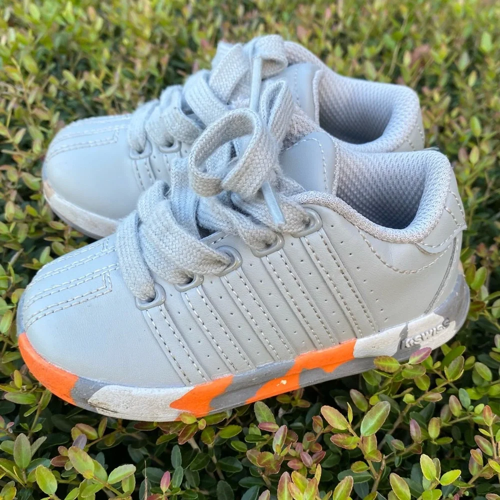 K Swiss Grey Orange Camo Toddler Sz 5 Sneaker‎